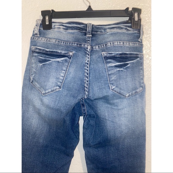 KanCan. Striped Moto Skinny Jeans - Picture 6 of 10